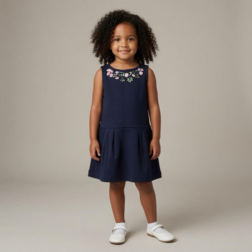 Crewcuts-by-jcrew Women's Navy and Blue Dress